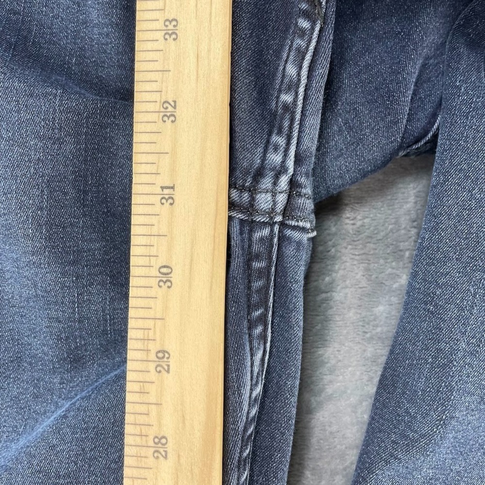 Mugsy Darkest Blues Jeans Mens 36x32 Fits 36x32 Blue Straight Leg Stretch Denim - Picture 8 of 10